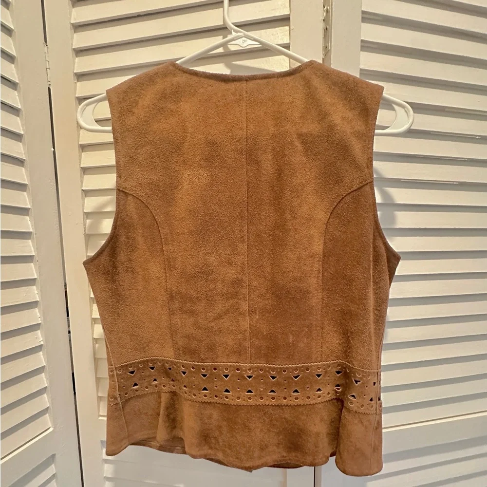 Brown Suede Vest - Picture 5 of 12